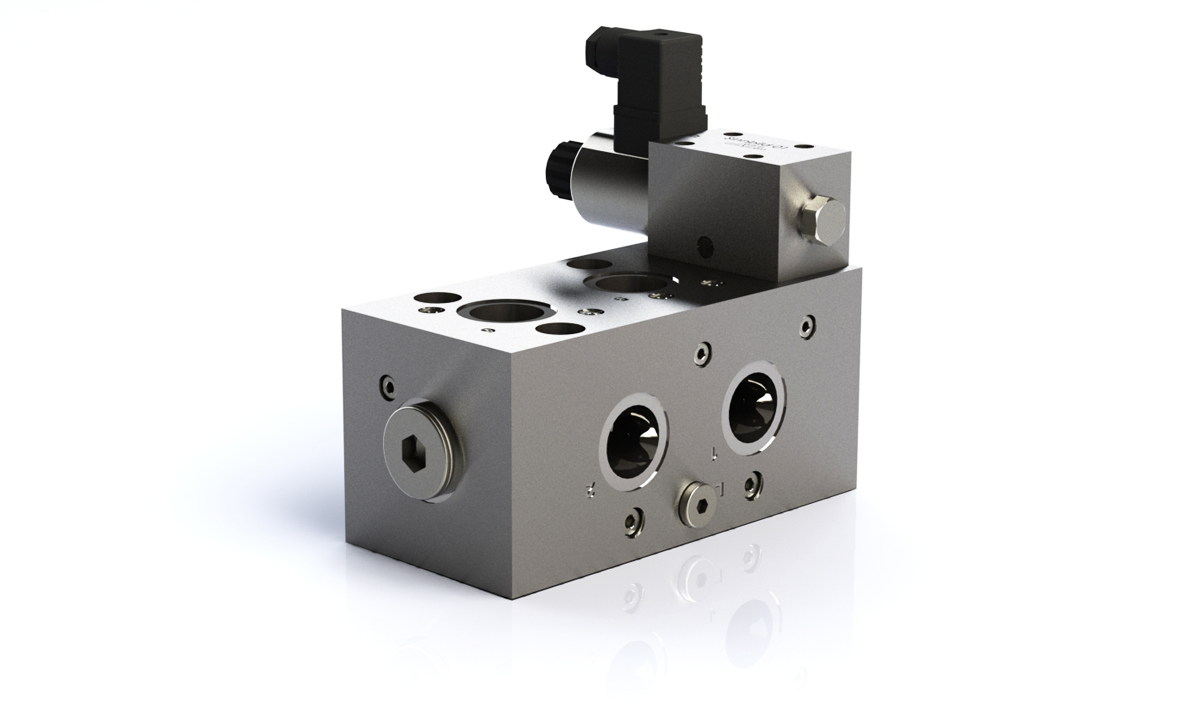 6/2 Wegeventil D62-2L, 400 lpm. elektrisch