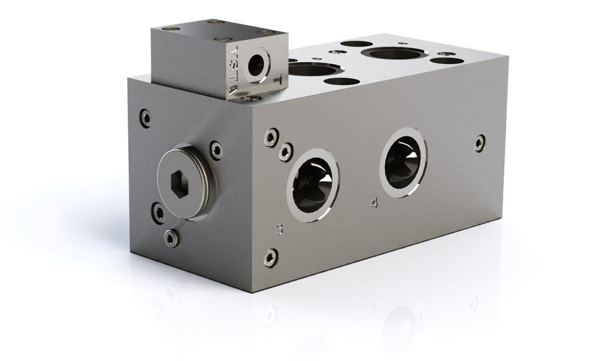 6/2 Wegeventil D62-2L, 400 lpm, hydraulisch